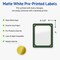Avery Printable Labels with Sure Feed Technology, Rectangle, 4" x 3-1/3", Pre-Printed Green & Metallic Gold Border Design, Glossy White, Laser & Inkjet Compatible, 40 Total